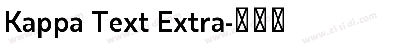 Kappa Text Extra字体转换